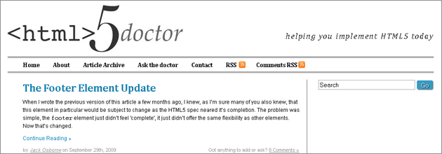 Ayuda sobre implementación del HTML5