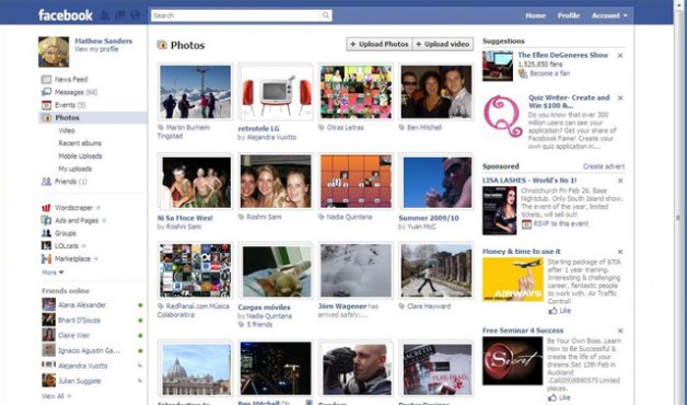 Rediseño home Facebook